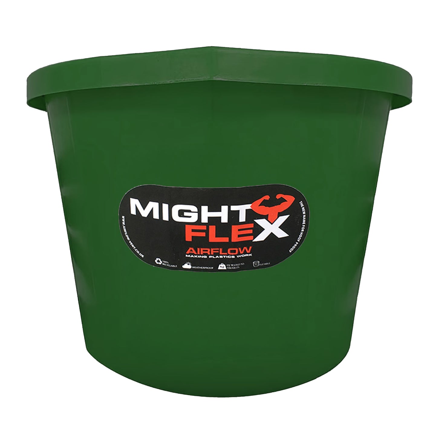 Hoof Proof Mighty Flex Builders And Equestrian Bucket - 3 Gallon Green