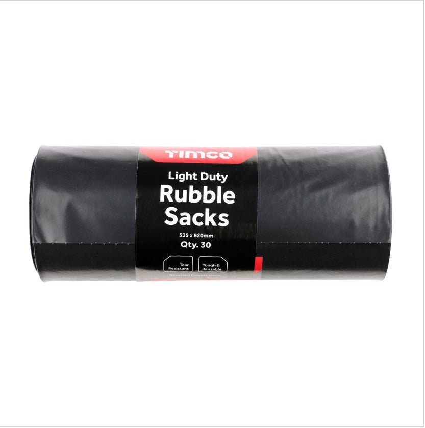 TIMCO RUBBLE SACK 535MM X 820MM - 30 PACK - Transtools Online