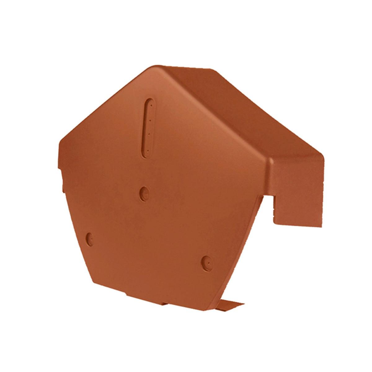 Timloc Universal Dry Fix Angled Ridge End Cap Terracotta