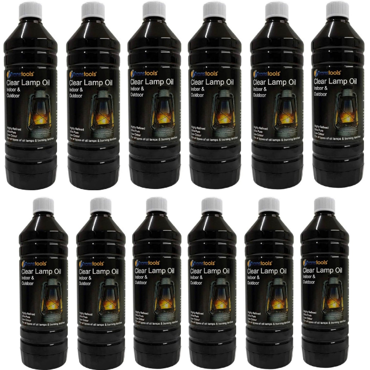 Transtools Clear Lamp Lantern Indoor and Outdoor Oil 1 Litre
