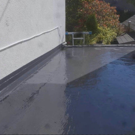 Triroof HPX Hybrid Polymer Liquid Membrane - 14kg Applied to a Roof