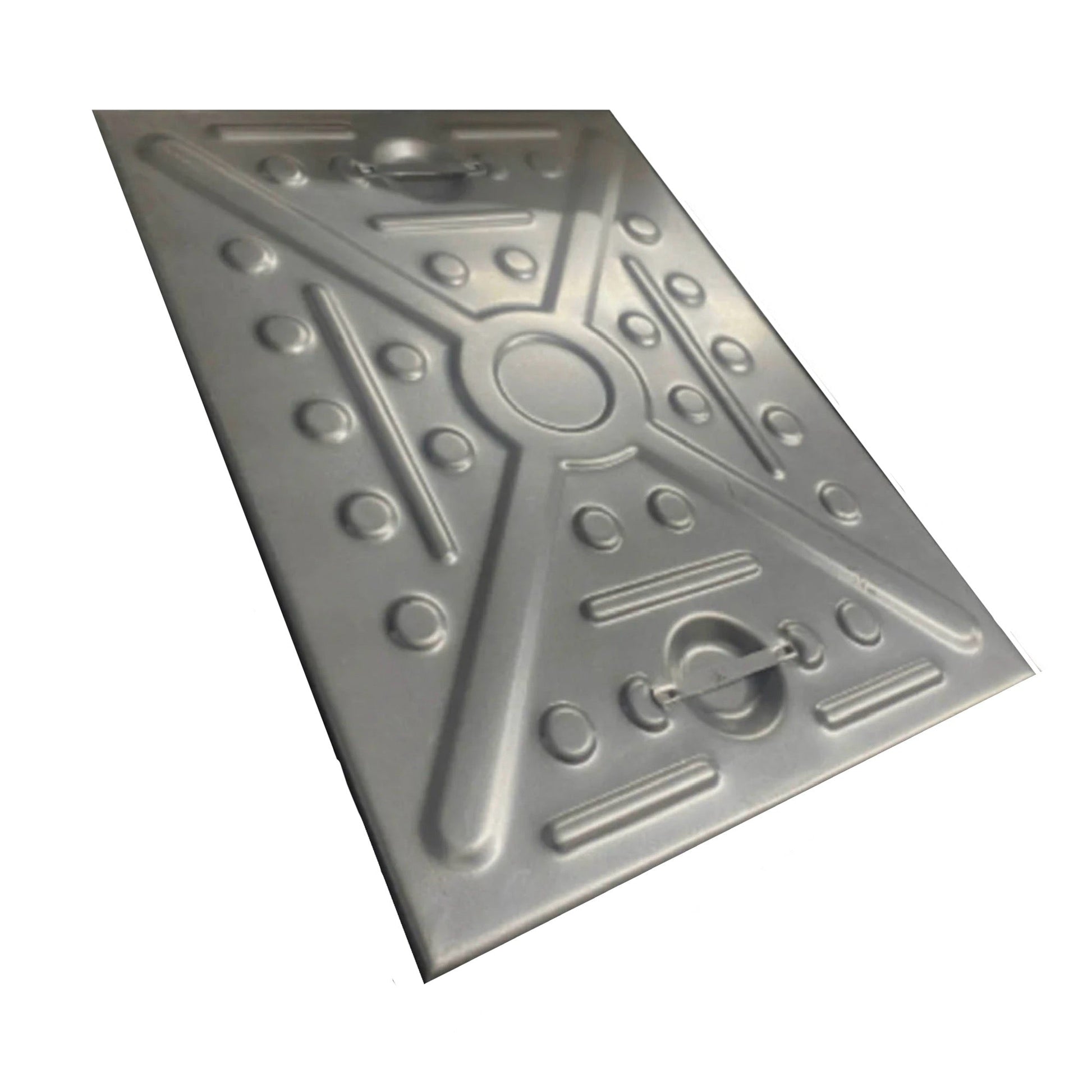 Underground Galvanised Pedestrian Manhole Drain Cover - 24in x 18in - Transtools Online