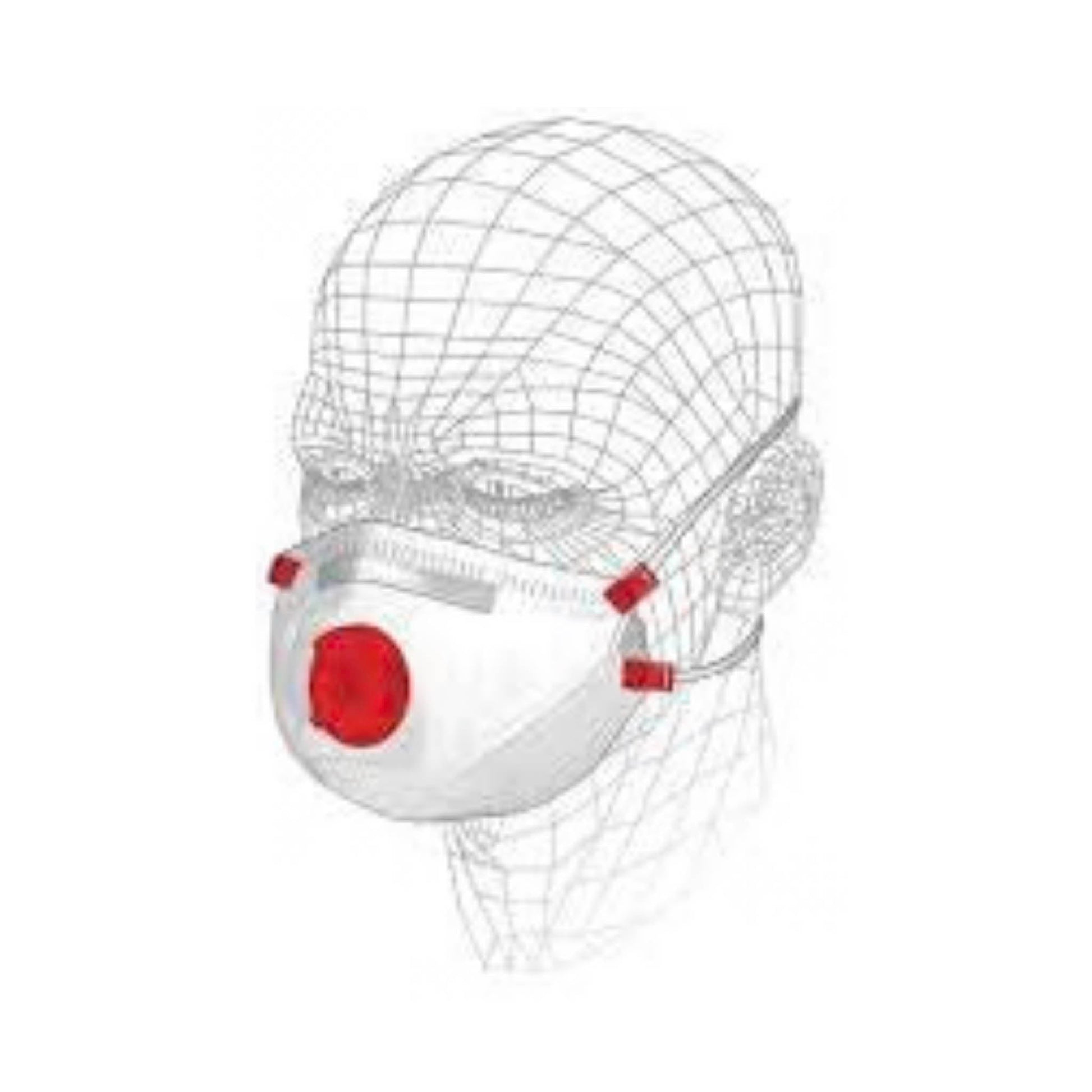 Vitrex Premium Valved Asbestos Face Dust Mask FFP3 - 3 Pack - Transtools Online