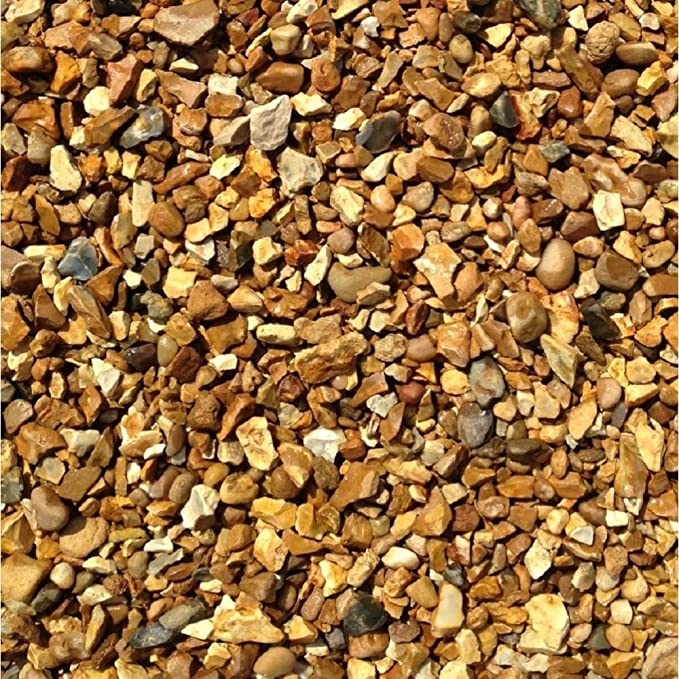 Decorative Aggregate Golden Gravel CHIPPINGS 10MM 25kg Bag - Transtools Online