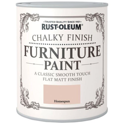Rust - Oleum Chalky Finish Wood Furniture Paint Smooth Matt Coating Water Based - Transtools Online
