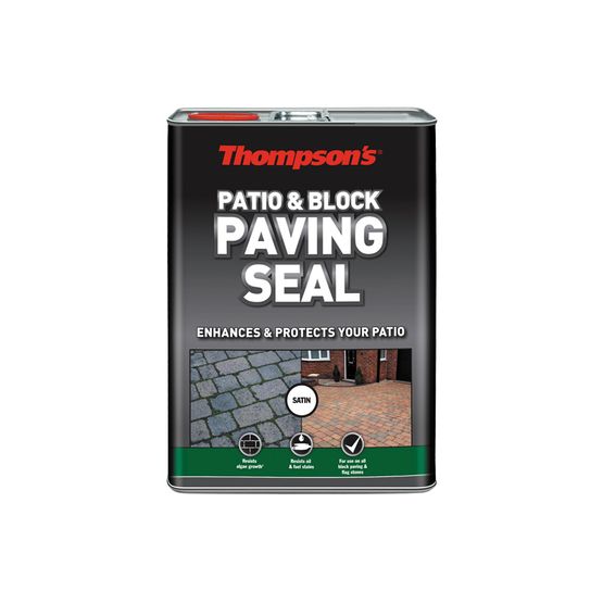 Thompsons 5L Patio and Block Paving Seal Protects Resists Oil & Fuel - Transtools Online