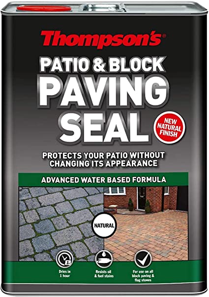 Thompsons 5L Patio and Block Paving Seal Protects Resists Oil & Fuel - Transtools Online