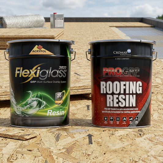 Acrypol Flexiglass vs Cromar ProGRP Flat Roofing Systems
