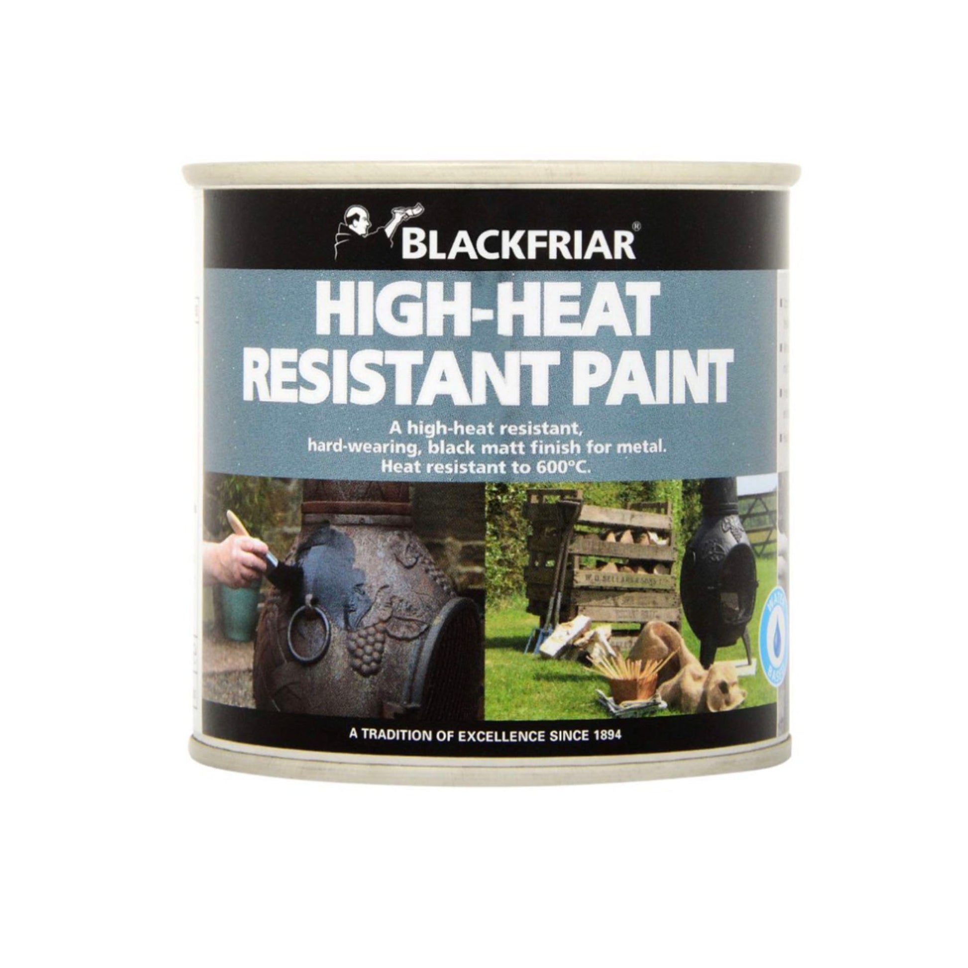 Blackfriar High-Heat Resistant Paint Matt Black 250ml