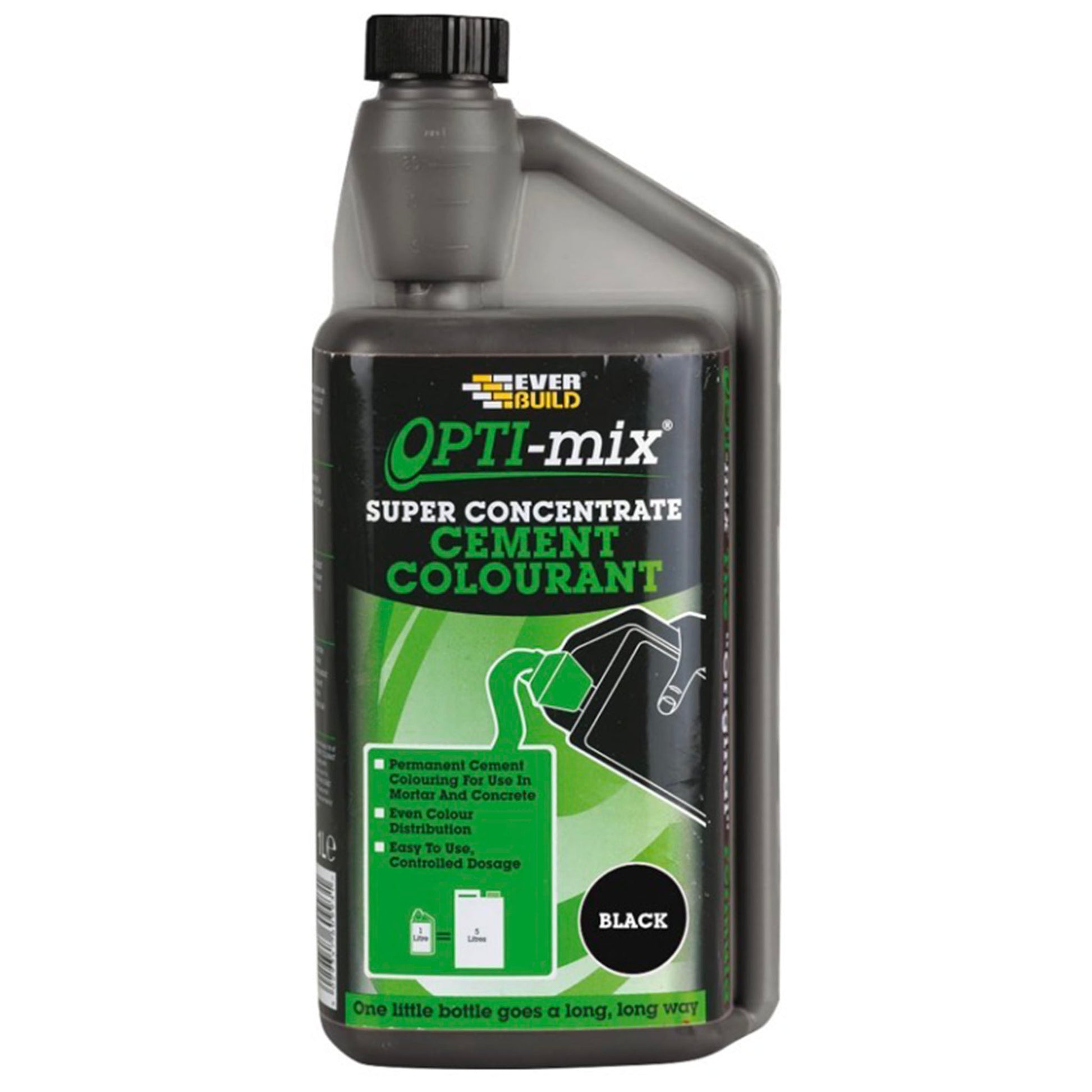 Everbuild Opti-Mix Cement Colourant Black 1 Litre