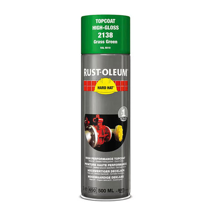 Rust-Oleum Hard Hat Top Coat Spray Paint- Grass Green