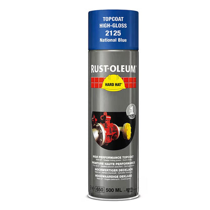 Rust-Oleum Hard Hat Top Coat Spray Paint - National Blue
