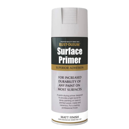 Rust-Oleum Surface Spray Primer Matt Grey - 400ml