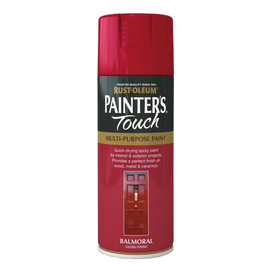 Rust-Oleum Painters Touch Multi-Purpose Spray Paint Balmoral Red - 400ml