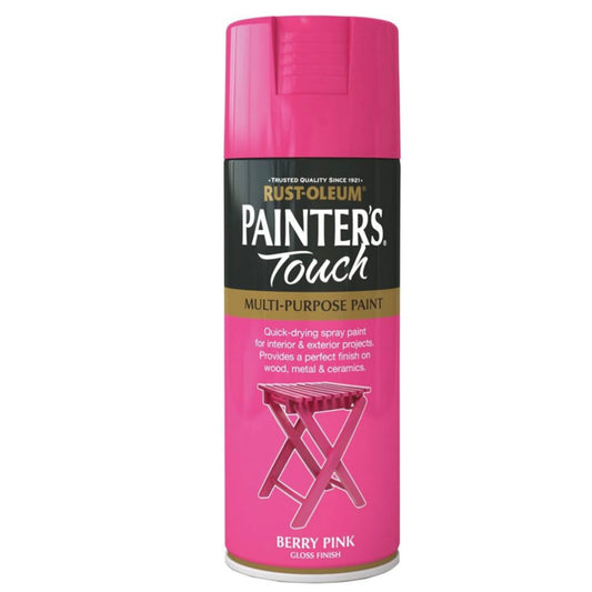 Rust-Oleum Painters Touch Multi-Purpose Spray Paint Berry Pink - 400ml