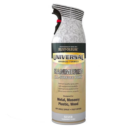 Rust-Oleum Universal Spray Paint Silver Hammered