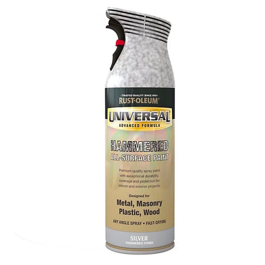 Rust-Oleum Universal Spray Paint Hammered Silver - 400ml