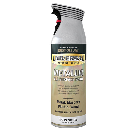 Rust-Oleum Universal Spray Paint Satin Nickel - 400ml