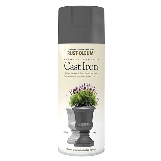 Rust-Oleum Natural Effects Spray Paint Cast Iron - 400ml