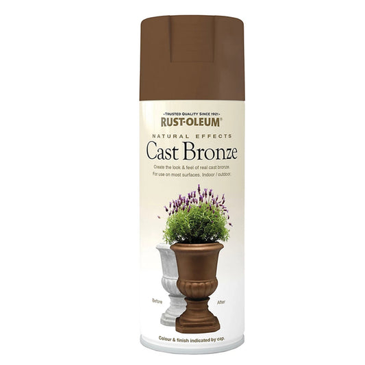 Rust-Oleum Natural Effects Spray Paint Cast Bronze - 400ml