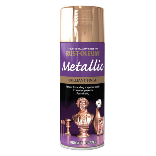 Rust-Oleum Metallic Bright Copper Spray Paint - 400ml