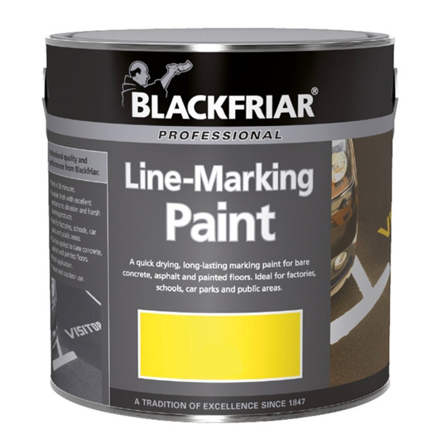 Blackfriar Line Marking Paint Yellow - 2.5 Litre