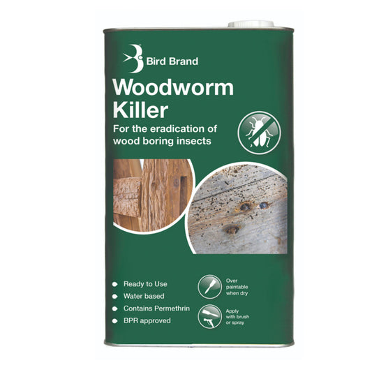 Bird Brand Complete Woodworm Killer - 5 Litre