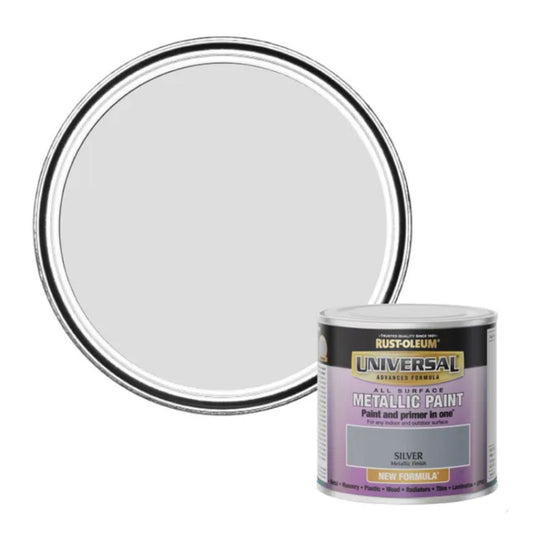 Rust-Oleum Universal All Surface Paint Metallic Silver - 250ml