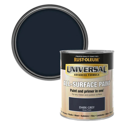 Rust-Oleum Universal All Surface Paint Dark Grey - 750ml