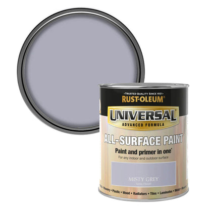 Rust-Oleum Universal All Surface Paint Misty Grey - 750ml