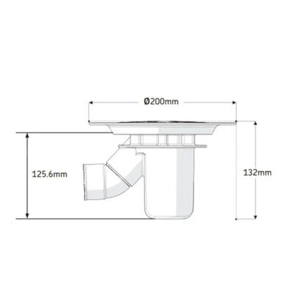 AKW TF75 Wetroom Waste Unit For Tuff Form Tray