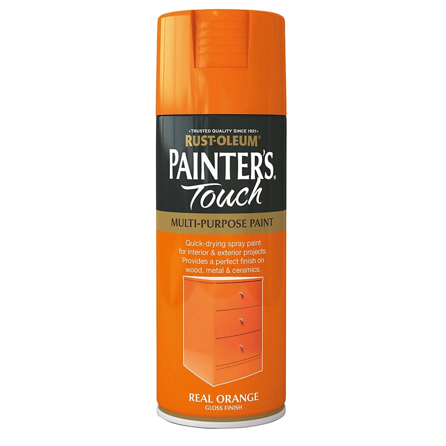 Rust-Oleum Painters Touch Multi-Purpose Spray Paint Real Orange - 400ml