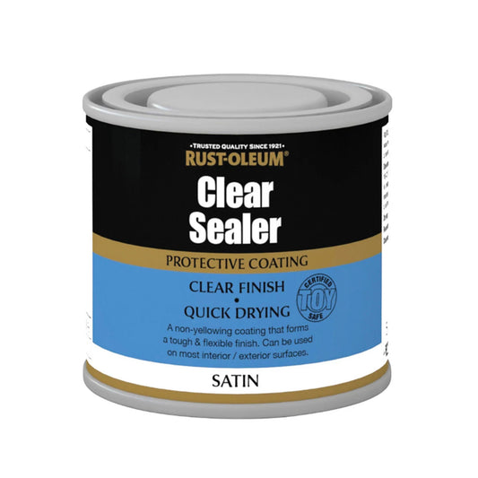 Rust-Oleum Clear Satin Multi-Surface Sealer Coat - 120ml