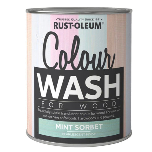 Rust-Oleum Colour Wash Paint Mint Sorbet - 750ml