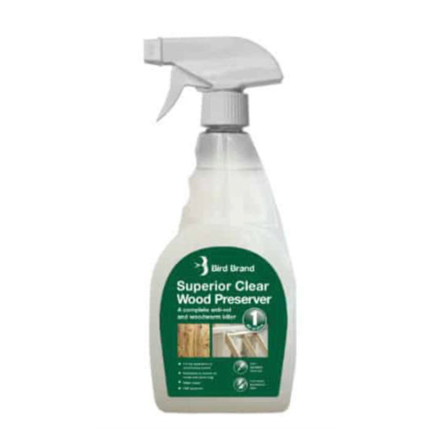 Bird Brand Superior Clear Wood Preserver and Woodworm Killer