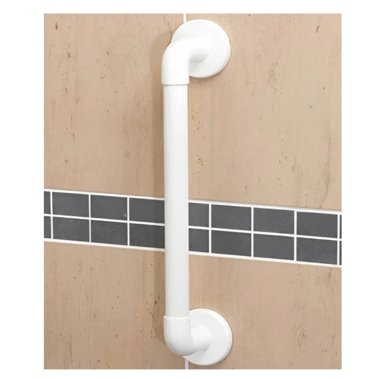 AKW Plastic White Grab Rail - 600mm x 32mm