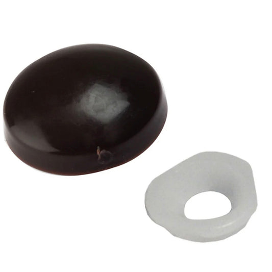 Forgefix Plastic Dome Cap 6-8 Gauge Black - 200 Pack
