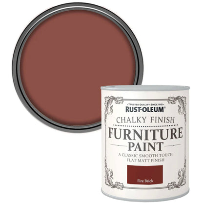 Rust - Oleum Chalky Finish Wood Furniture Paint Smooth Matt Coating Water Based
