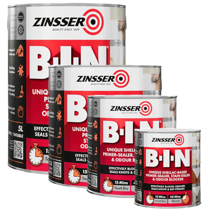 Zinsser B-I-N Primer Sealer Stain Killer Paint White