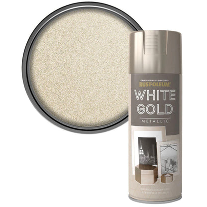Rust-Oleum Metallic Spray Paint White Gold