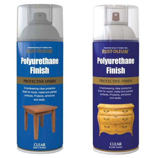 Rust-Oleum Polyurethane Finish Clear Spray Paint - 400ml
