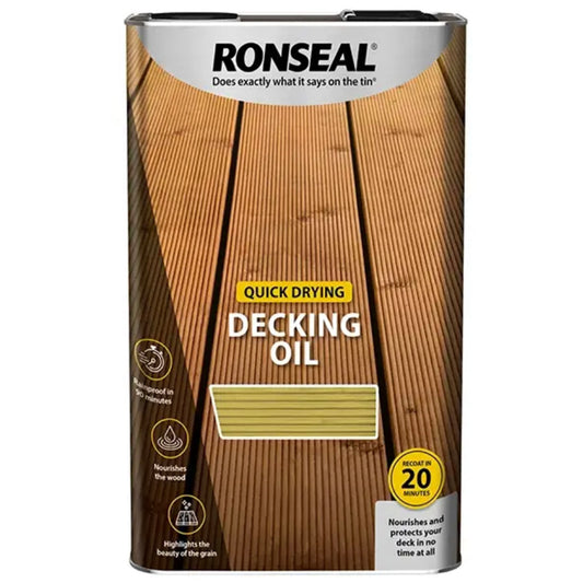 Ronseal Quick Drying Decking Oil - 5 litre