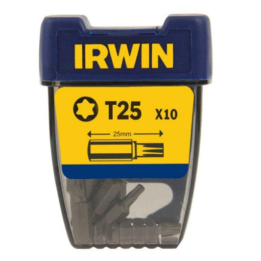 Irwin Screwdriver Bits Torx T25 x 25mm - 10 Pack
