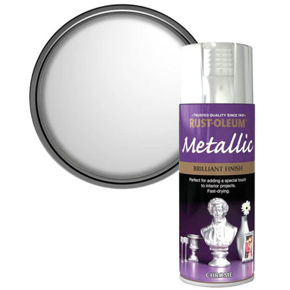 Rust-Oleum Metallic Spray Paint Chrome