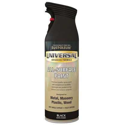Rust-Oleum Universal Spray Paint Black Satin