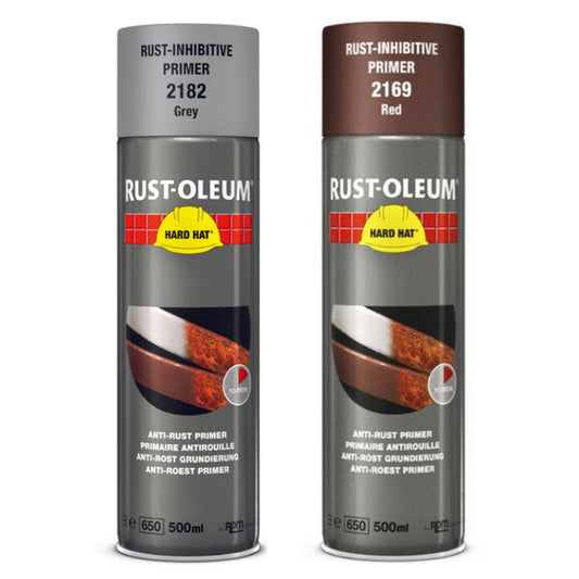 Rust-Oleum Hard Hat Spray Paint Rust-Inhibitive Primer - 500ml