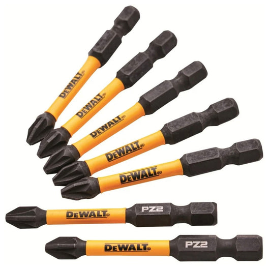 Dewalt DT70904T PZ2 Extreme FlexTorq 5 + 2 Free Impact 57mm Long 7pc Bit Set