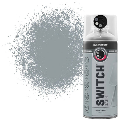 Rust-Oleum Switch 5 in 1 Nozzle Multi Surface Topcoat Spray Paint 400ml