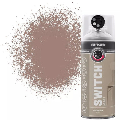 Rust-Oleum Switch 5 in 1 Nozzle Multi Surface Topcoat Spray Paint 400ml