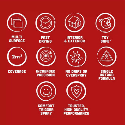 Rust-Oleum Switch 5 in 1 Nozzle Multi Surface Topcoat Spray Paint 400ml